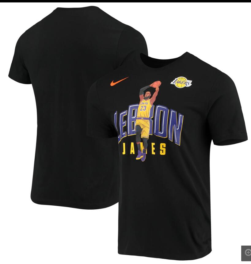2020 NBA Men LeBron James Los Angeles Lakers Nike Hero Performance TShirt  Black->chicago blackhawks->NHL Jersey